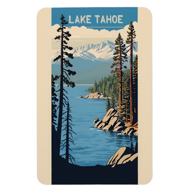 Ímã Lago Tahoe (Vertical)