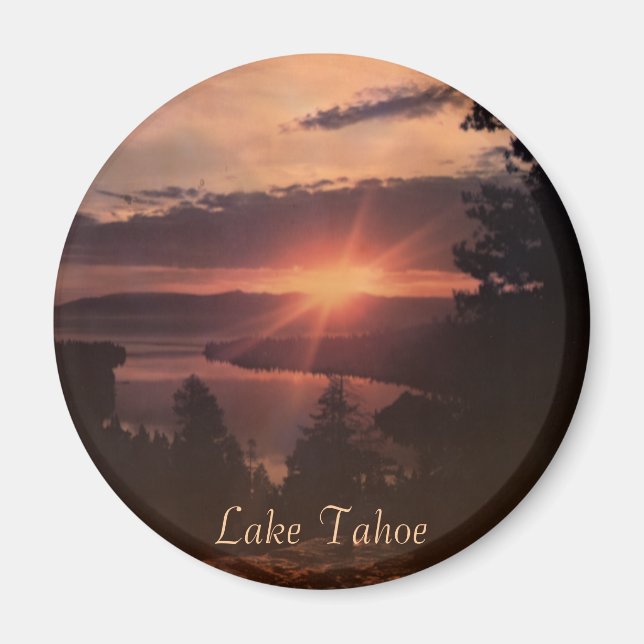 Imã Lago Tahoe Sunrise Magnet (Frente)