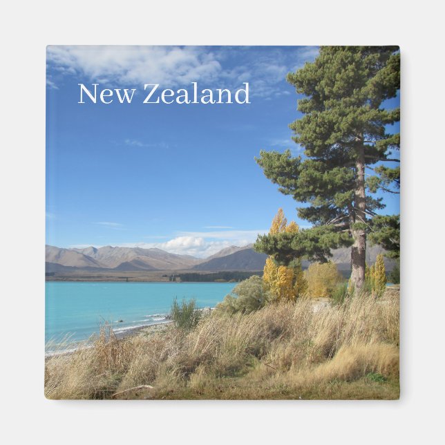 Imã Lago Tekapo Nova Zelândia Magnet (Frente)