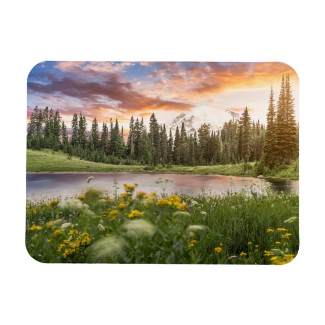 Ímã Lago Tipsoo Mt.Rainier (Horizontal)