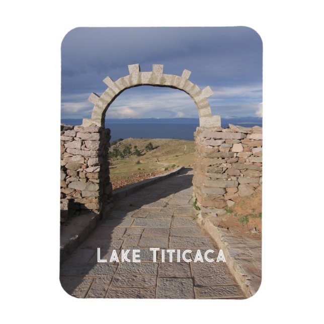 Ímã Lago Titicaca, Peru Souvenir (Vertical)