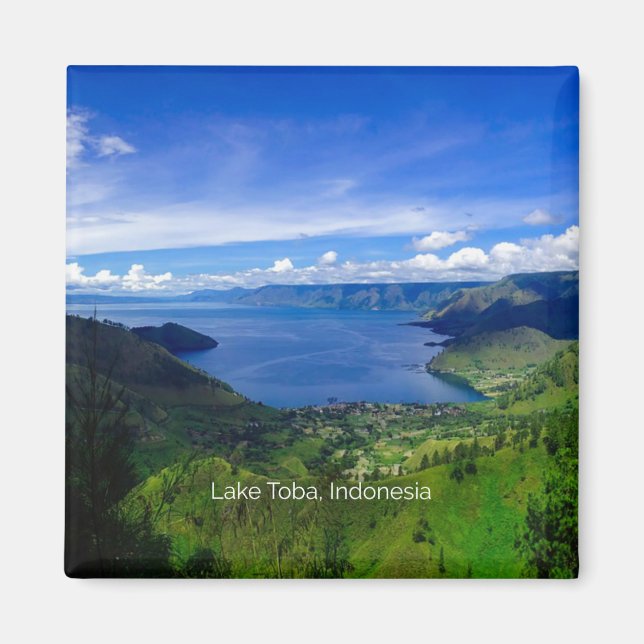 Imã Lago Toba, fotografia cênica da Indonésia (Frente)