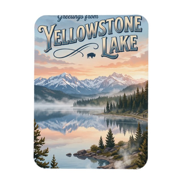 Ímã Lago Yellowstone EUA (Vertical)