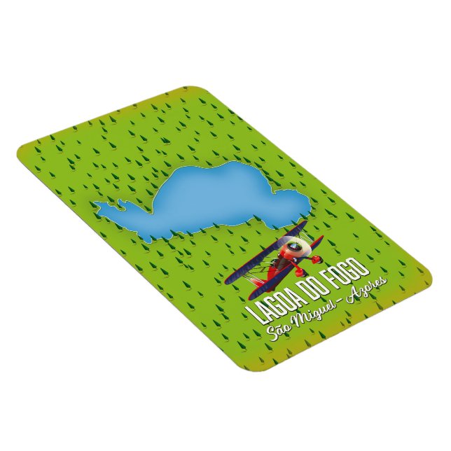 Ímã Lagoa do Fogo São Miguel Açores mapa (Lado Direito)