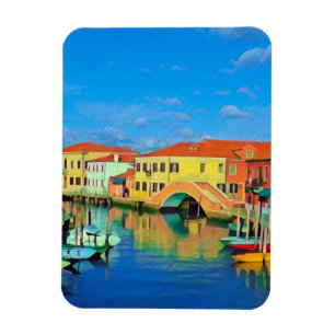Ímã Lagoa veneziana - MURANO - panorama