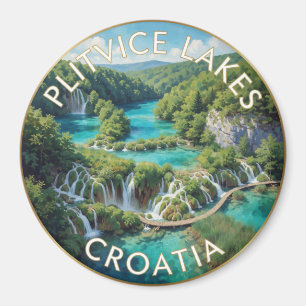 Imã Lagos de Plitvice Croácia Cachoeiras Turquesa