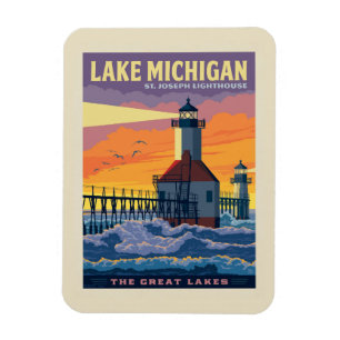Ímã Lagos excelente   Lago Michigan