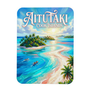Ímã Laguna de Aitutaki Ilhas Cook