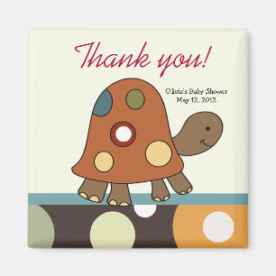 Imã Laguna Turtle Chá de fraldas Favor Magnet