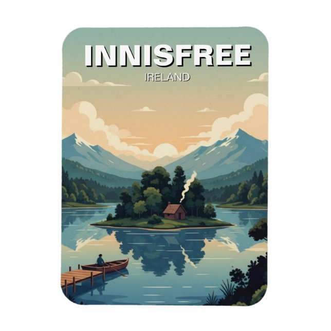 Ímã Lake Isle of Innisfree Postcard (Vertical)