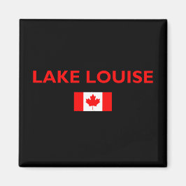 Imã Lake Louise Canada Flag Dark Color