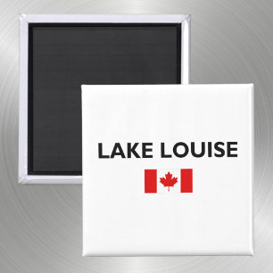 Imã Lake Louise Canada Flag Light-Color