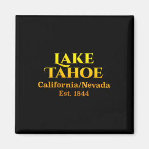 Imã Lake Tahoe Design Bolso Peito Logo Cervo 2 lados