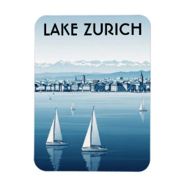 Ímã Lake Zurich Switzerland Travel