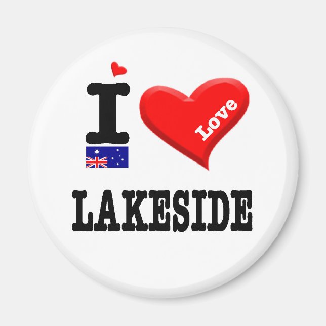 Imã LAKESIDE - Eu amo (Frente)