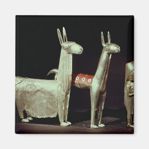 Imã Lama, alpaca e mulher