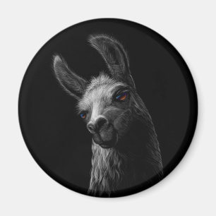 Imã Lama de recorte com traços em preto