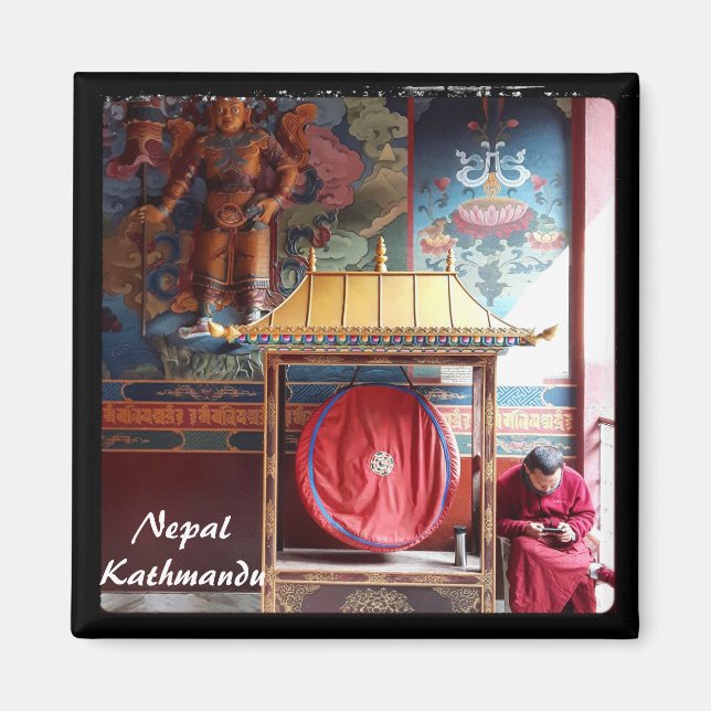 Imã Lama, Gong & Phone - Katmandu, Nepal (Frente)