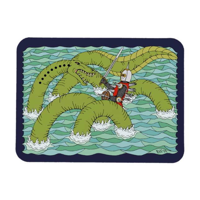 Ímã Lambton Worm (Horizontal)