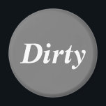 Imã Lâmina de cinza suja<br><div class="desc">Uma forma excelente de todos em casa saberem que a máquina de lavar louça tem pratos sujos.</div>