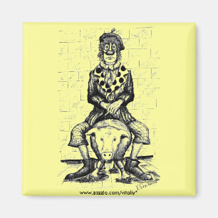 Imã Lâmina de palhaço triste