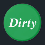 Imã Lâmina verde de lava-louça suja<br><div class="desc">Uma forma excelente de todos em casa saberem que a máquina de lavar louça tem pratos sujos.</div>