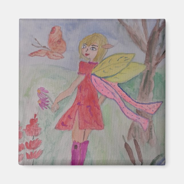 Imã Lâmpada De Borboleta (Frente)