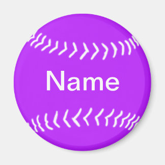 Imã Lâmpada de Softball com Magnet - Roxo