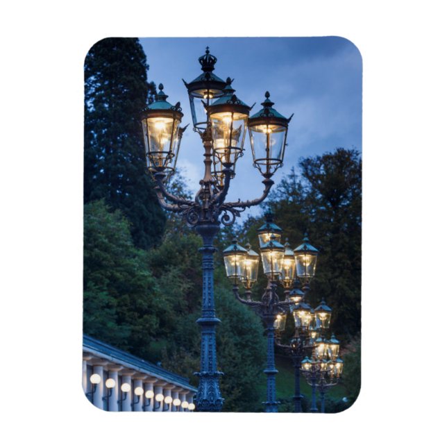 Ímã Lâmpadas de rua à noite, Alemanha (Vertical)