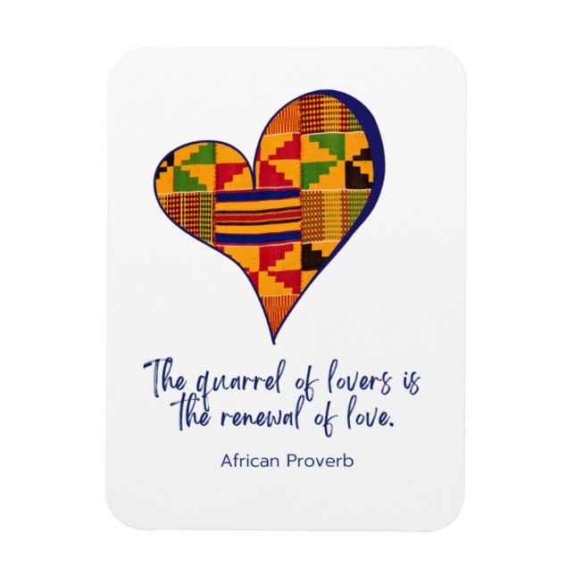 Ímã Lâmpadas do Proverbo Africano (Vertical)
