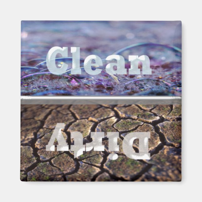 Imã Lâmpadas sujas e bolhas Limpar o Magnete da máquin (Frente)