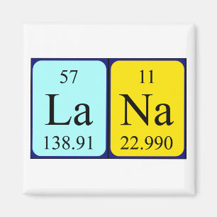 Imã Lana mesa periódica ímã