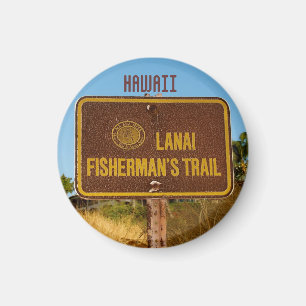 Imã Lanai Hawaii - Sinal de Trilha de Praia