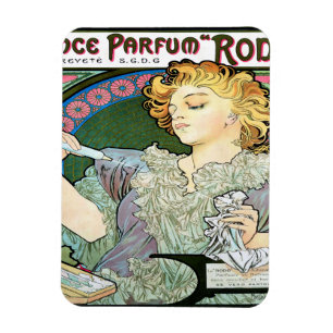Ímã Lança 1896 de Alfons Mucha Parfum Rodo