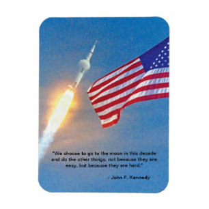Ímã Lançamento do Apollo 11 com a bandeira americana