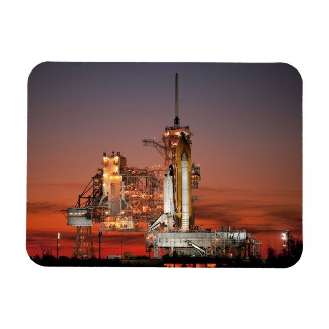Ímã Lançamento do Red Sky for Space Shuttle Atlantis (Horizontal)