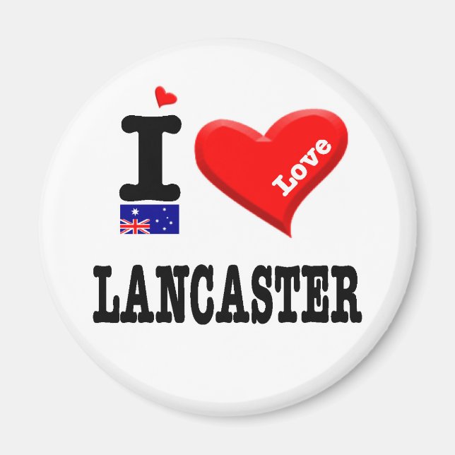 Imã LANCASTER - I Love (Frente)