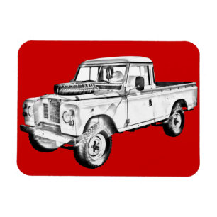 Ímã Land Rover 1971 pegara a ilustração do caminhão