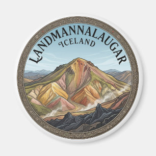 Imã Landmannalaugar Brennisteinsalda Ponto de Vista He