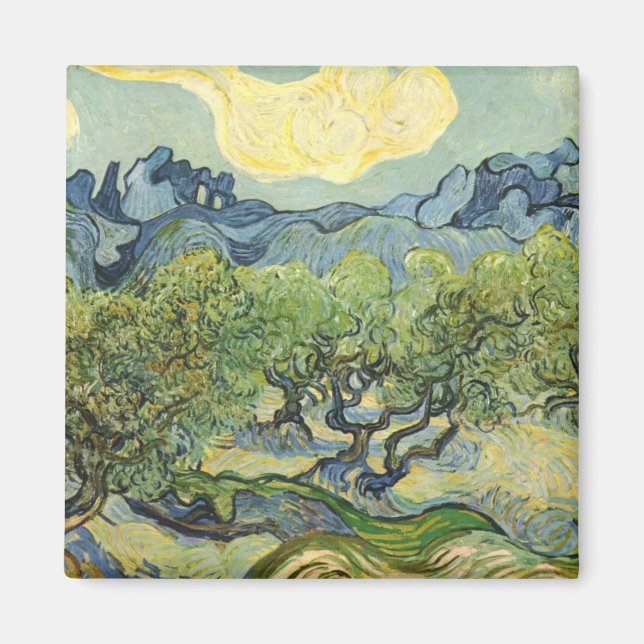 Imã Landscape with Olive Vincent Willem van Gogh  (Frente)