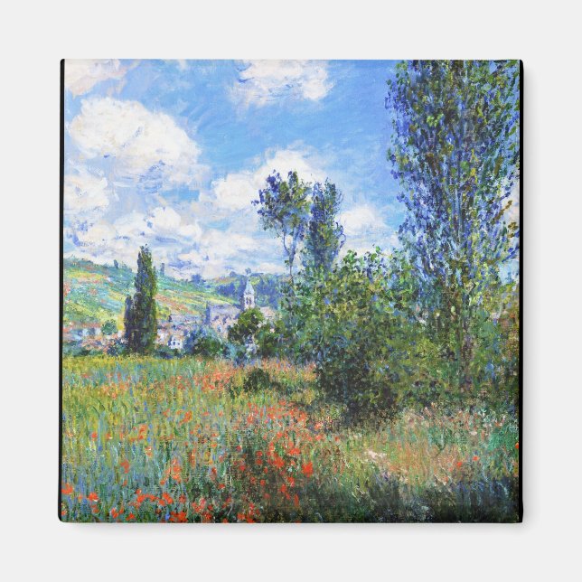 Imã Lane in Poppy Fields Santo-Martin Claude Monet (Frente)