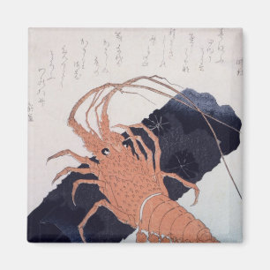 Imã Langoustine com um bloco do carvão vegetal, c.183