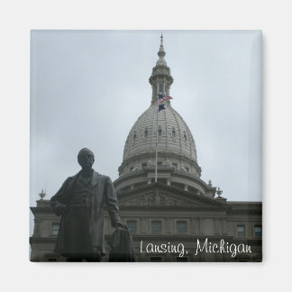 Imã Lansing Capitol Building Magnet
