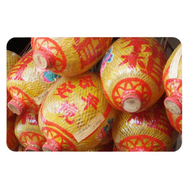 Ímã Lanteras de Papel Chinês Sortudos (Horizontal)
