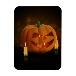 Ímã Lanterna de Abóbora Halloween com Velas