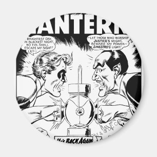 Imã Lanterna verde contra Sinestro, preto e branco