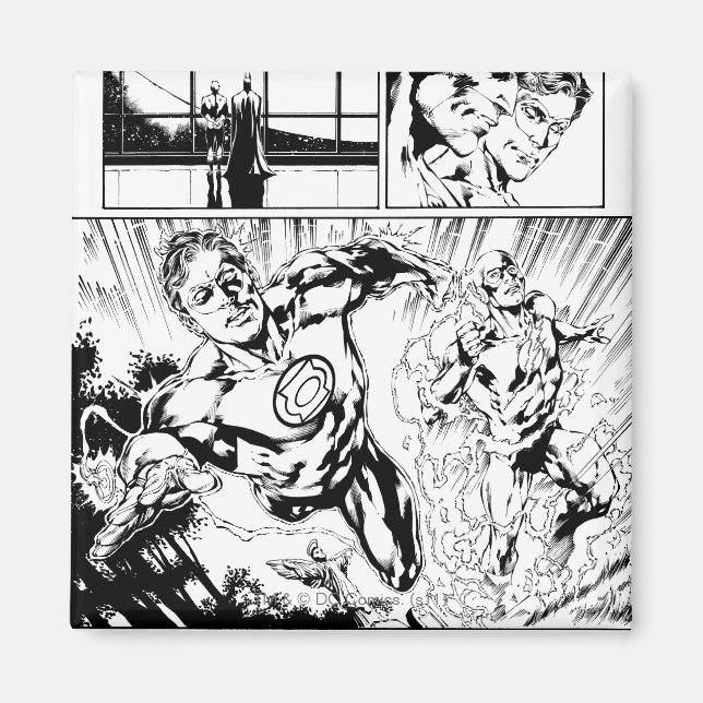 Imã Lanterna Verde e o Painel Flash 2 (Frente)