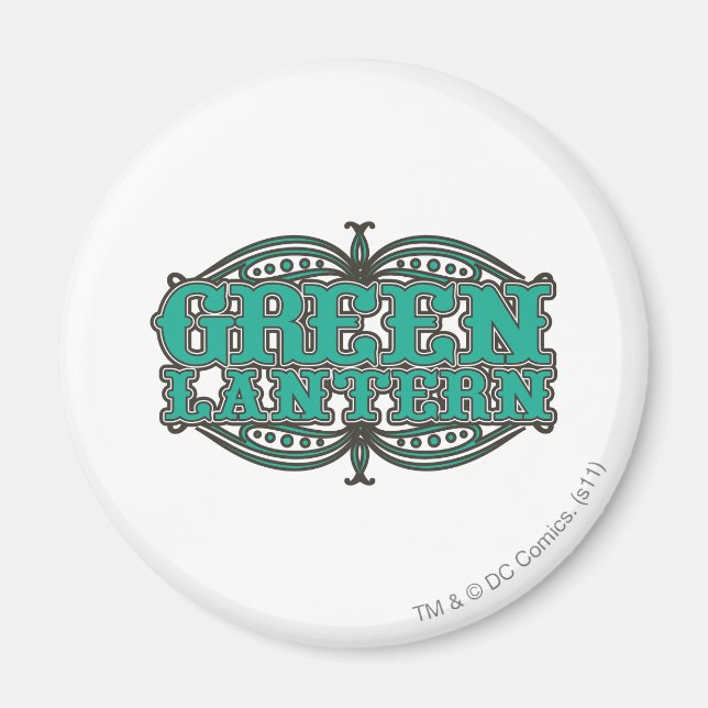 Imã Lanterna Verde Letras de Tempo de Exibição (Frente)