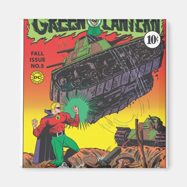 Imã Lanterna Verde nas trincheiras (Frente)