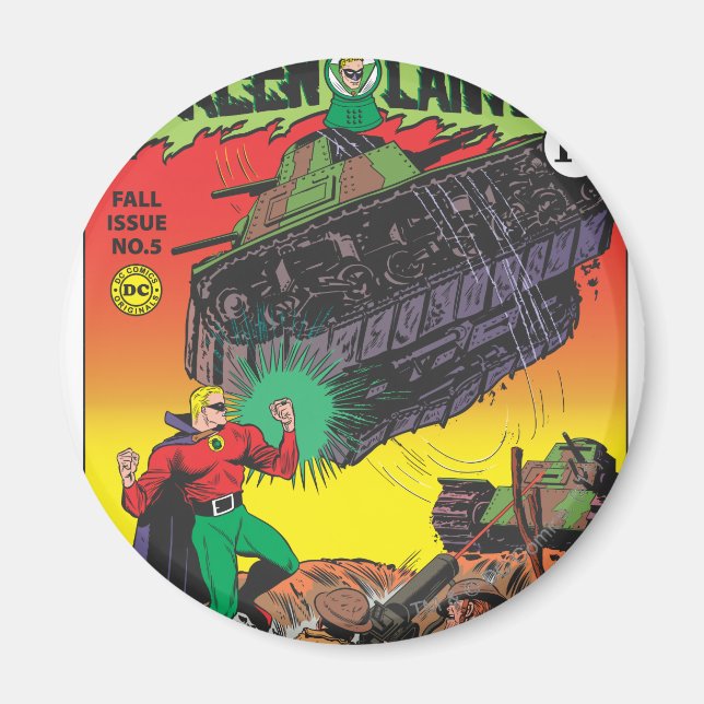 Imã Lanterna Verde nas trincheiras (Frente)